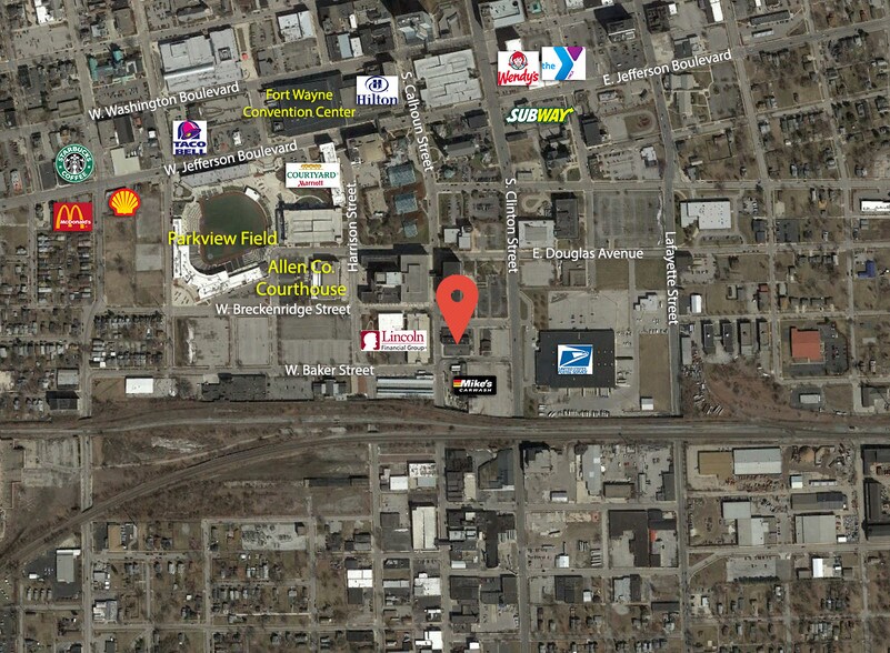 1415 S Calhoun St, Fort Wayne, IN for sale - Aerial - Image 1 of 1