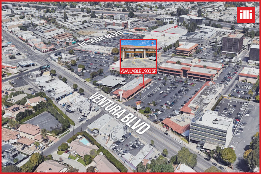 18399-18409 Ventura Blvd, Tarzana, CA for lease - Aerial - Image 1 of 6