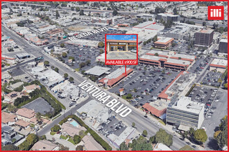 18399-18409 Ventura Blvd, Tarzana, CA - aerial  map view