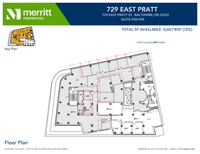 729 E Pratt St, Baltimore, MD for lease Floor Plan- Image 1 of 1