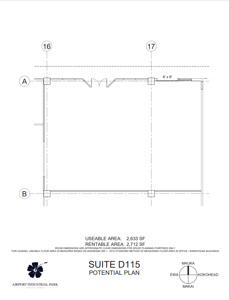 3375 Koapaka St, Honolulu, HI for lease Floor Plan- Image 1 of 1