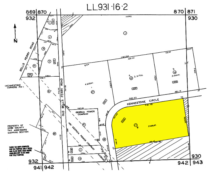 1220 Kennestone Cir, Marietta, GA for lease - Plat Map - Image 2 of 23