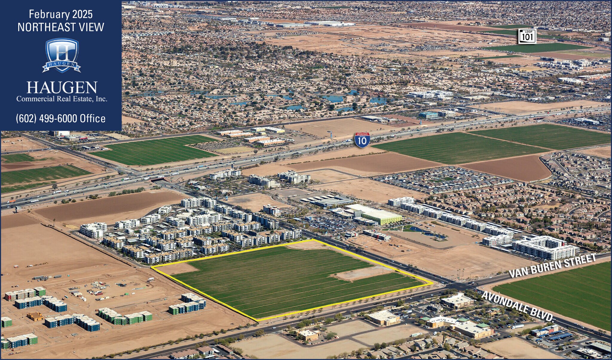 NWC Avondale Blvd & Van Buren St, Avondale, AZ for sale Aerial- Image 1 of 13