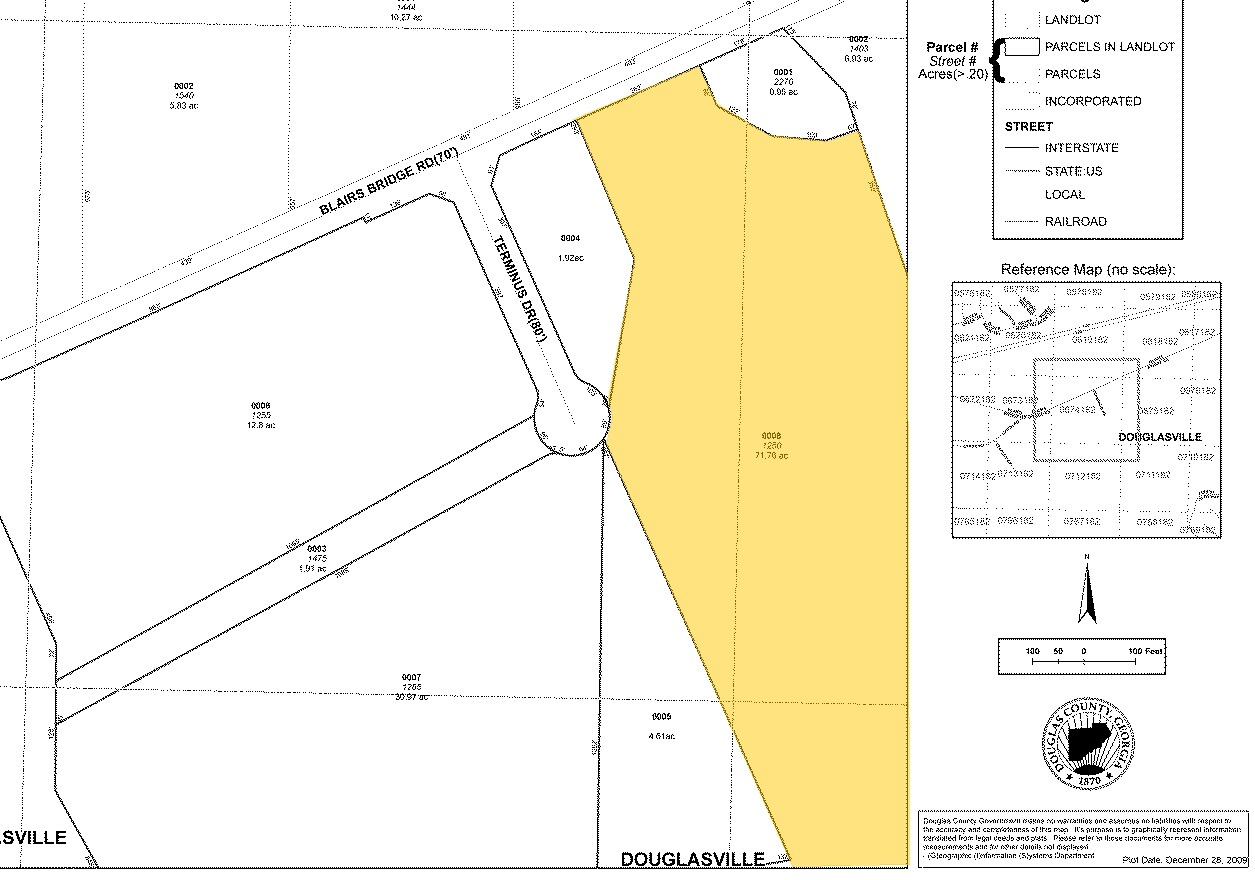 1250 Terminus Dr, Lithia Springs, GA for sale Plat Map- Image 1 of 1