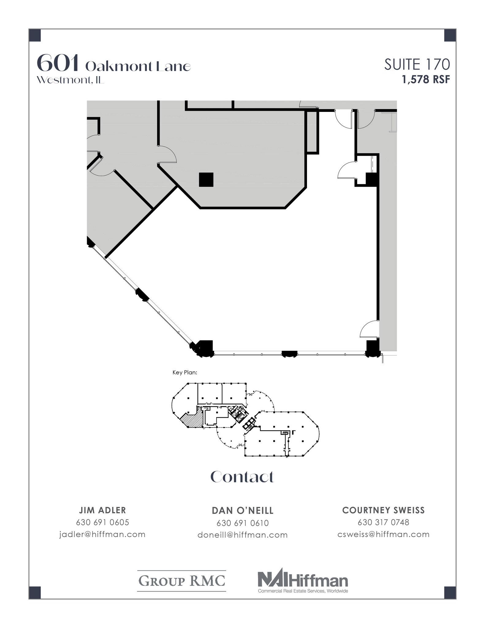 601 Oakmont Ln, Westmont, IL for lease Floor Plan- Image 1 of 1
