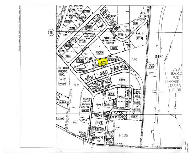 10722 Hanna St, Beltsville, MD for lease - Plat Map - Image 2 of 5