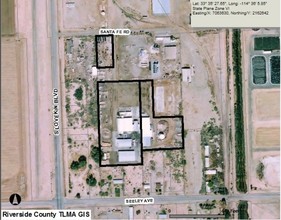 10921 Santa Fe Rd, Blythe, CA - aerial  map view