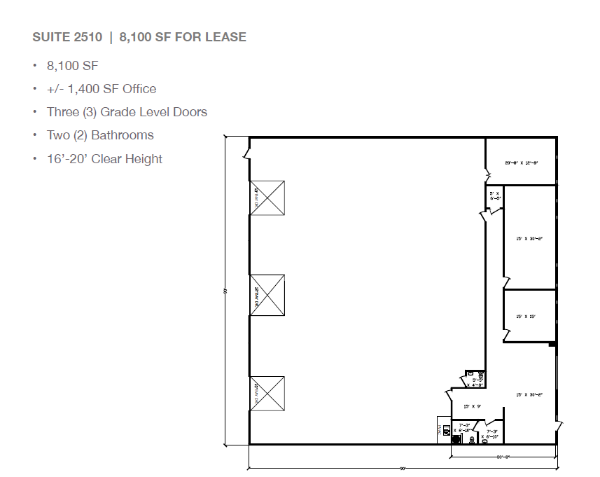 2501-2519 Gravel Dr, Fort Worth, TX for lease Floor Plan- Image 1 of 1