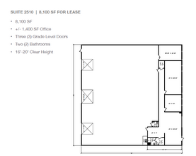 2501-2519 Gravel Dr, Fort Worth, TX for lease Floor Plan- Image 1 of 1