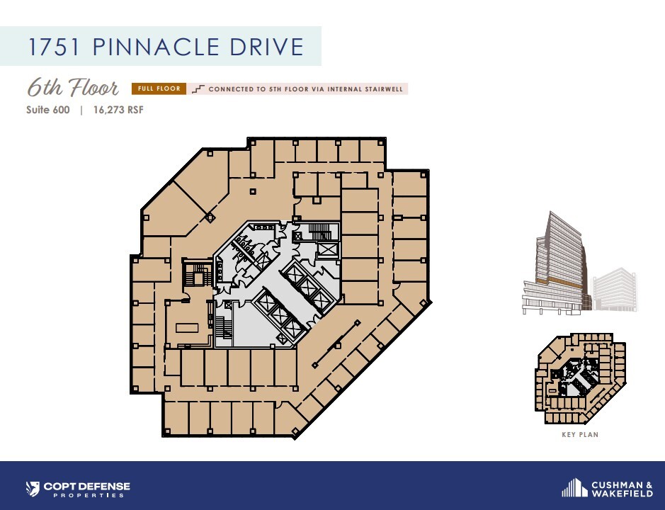 1751 Pinnacle Dr, McLean, VA for lease Floor Plan- Image 1 of 1