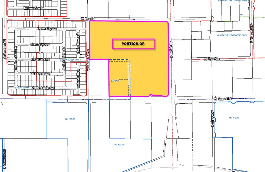 7900 W Sunset Rd, Las Vegas, NV for lease - Plat Map - Image 2 of 6