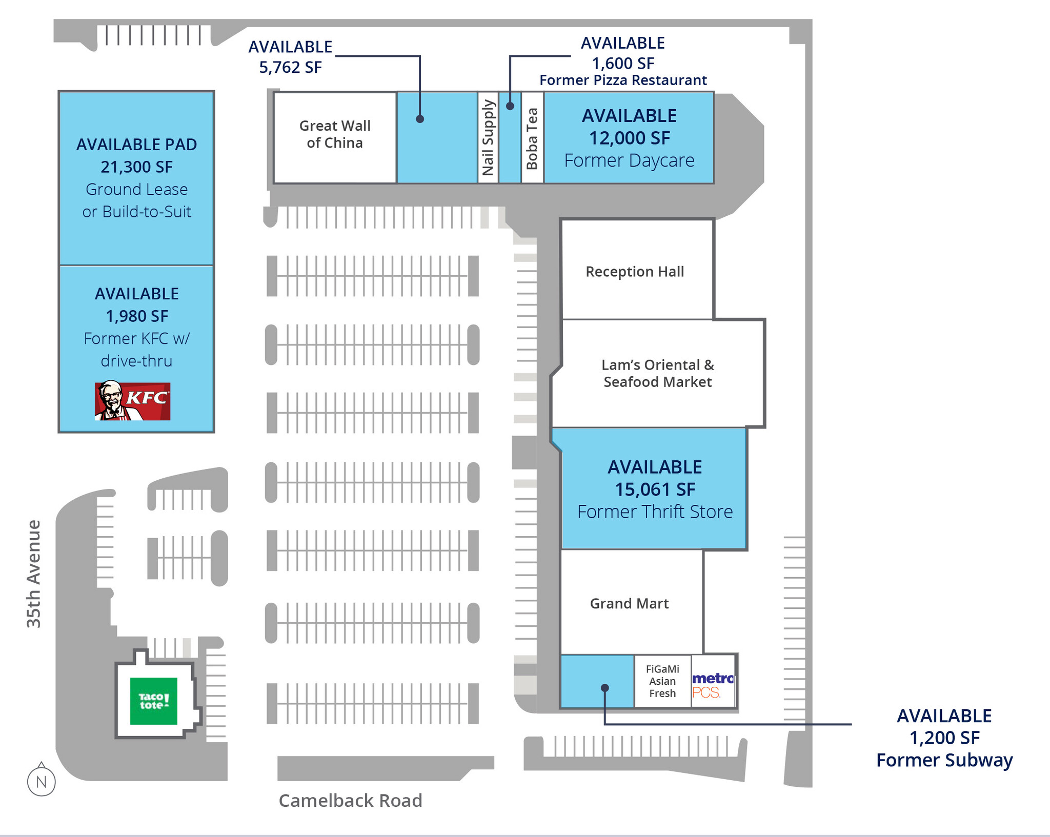 5005-5057 N 35th Ave, Phoenix, AZ for lease Site Plan- Image 1 of 1