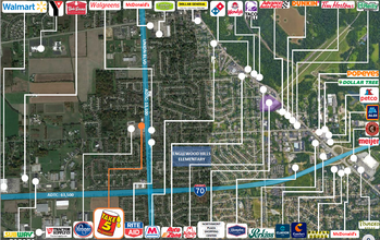 825 Union Rd, Englewood, OH - aerial  map view