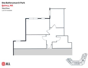 1 Batterymarch Park, Quincy, MA for lease Floor Plan- Image 1 of 1