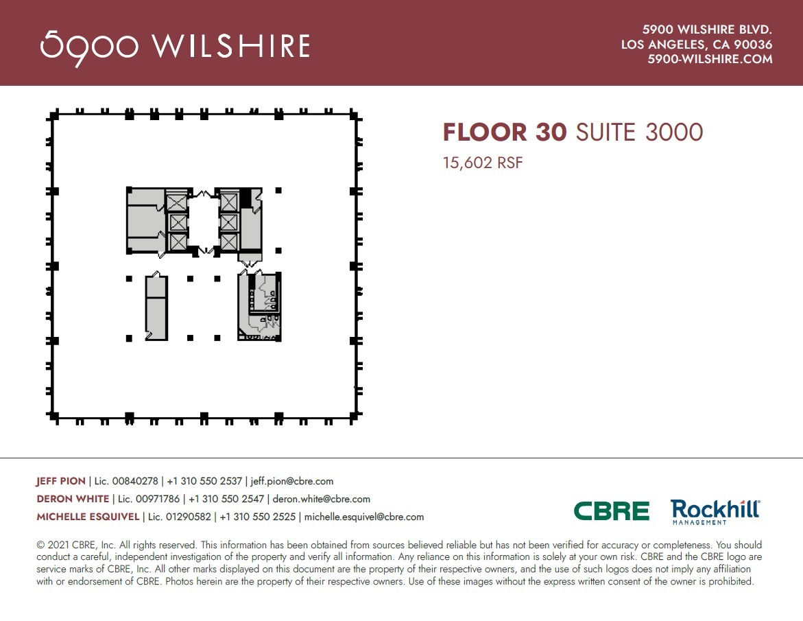 5900 Wilshire Blvd, Los Angeles, CA for lease Floor Plan- Image 1 of 1