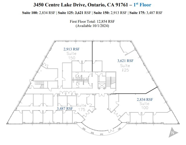 3281 E Guasti Rd, Ontario, CA for lease Floor Plan- Image 1 of 2