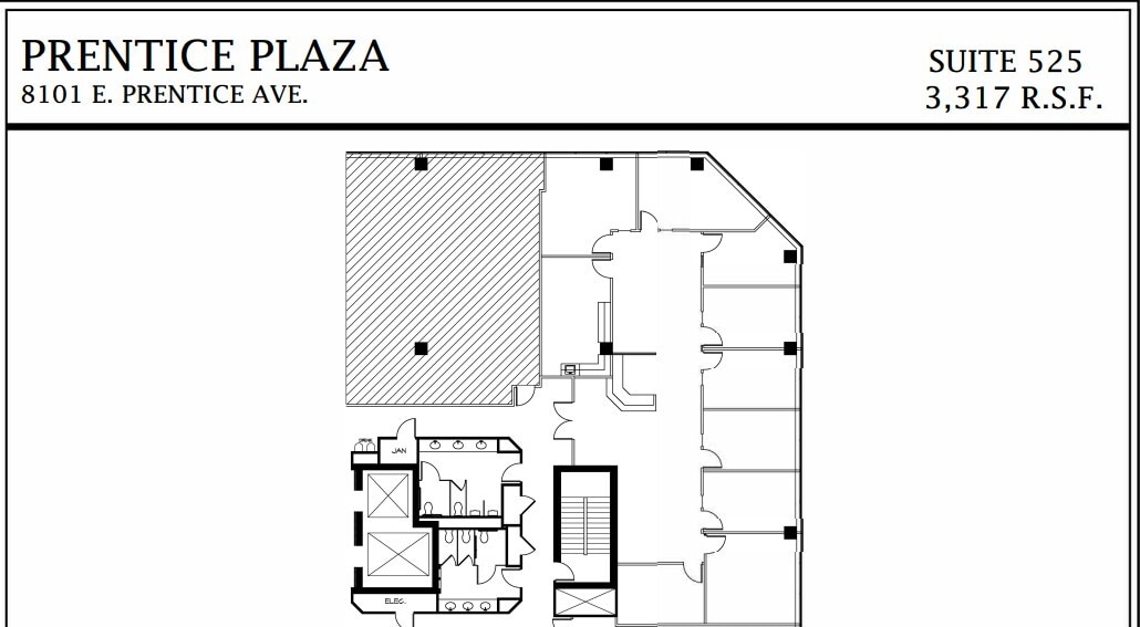 8101 E Prentice Ave, Greenwood Village, CO for lease Floor Plan- Image 1 of 1
