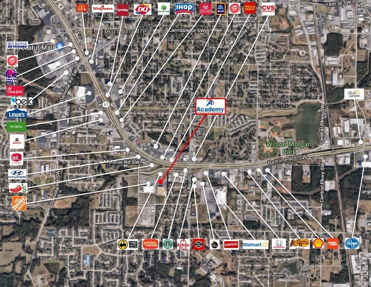 1205 Wimberly Dr SW, Decatur, AL for sale - Aerial - Image 1 of 1