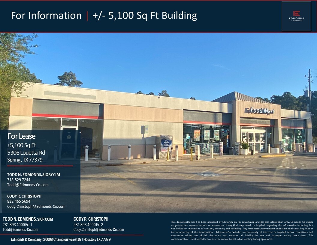 5306 Louetta Rd, Spring, TX for sale Building Photo- Image 1 of 1