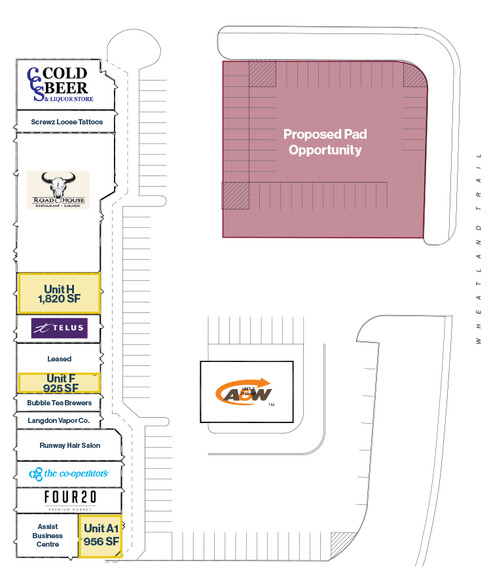 510 Hwy-1 Hwy, Strathmore, AB for lease - Site Plan - Image 3 of 7