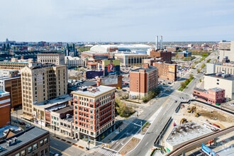 1300 Broadway St, Detroit, MI - AERIAL map view