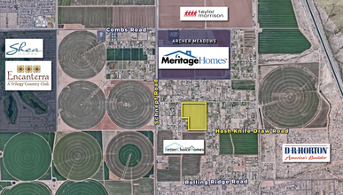 Hash Knife Draw, San Tan Valley, AZ - aerial  map view - Image1