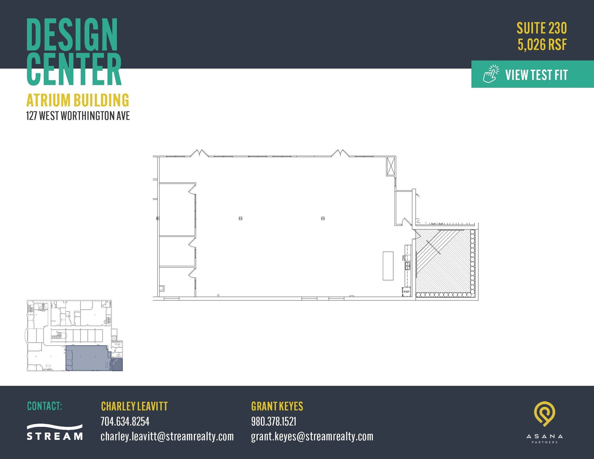 127 W Worthington Ave, Charlotte, NC for lease Floor Plan- Image 1 of 1