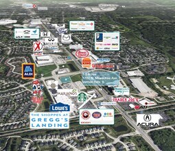 1760 N Milwaukee Ave, Vernon Hills, IL - AERIAL  map view