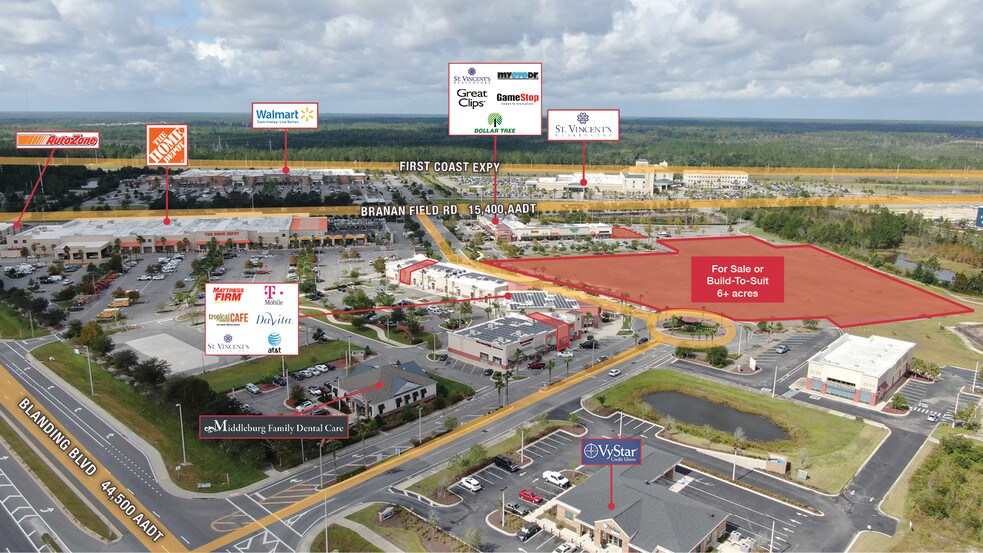 Blanding Blvd & Branan Field Rd, Middleburg, FL for sale - Building Photo - Image 1 of 2