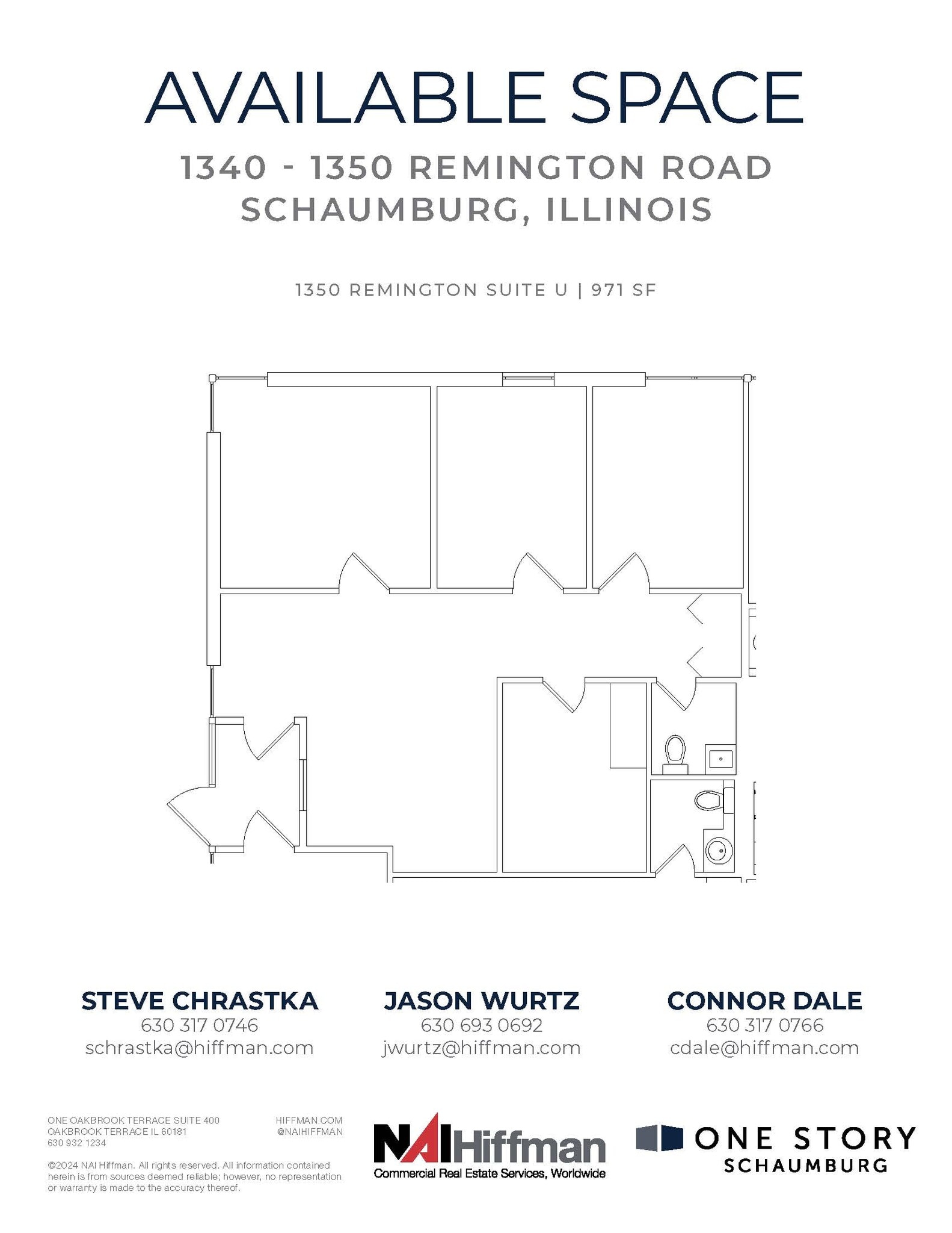 1305 Remington Rd, Schaumburg, IL for lease Floor Plan- Image 1 of 2