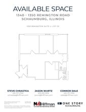 1305 Remington Rd, Schaumburg, IL for lease Floor Plan- Image 1 of 2