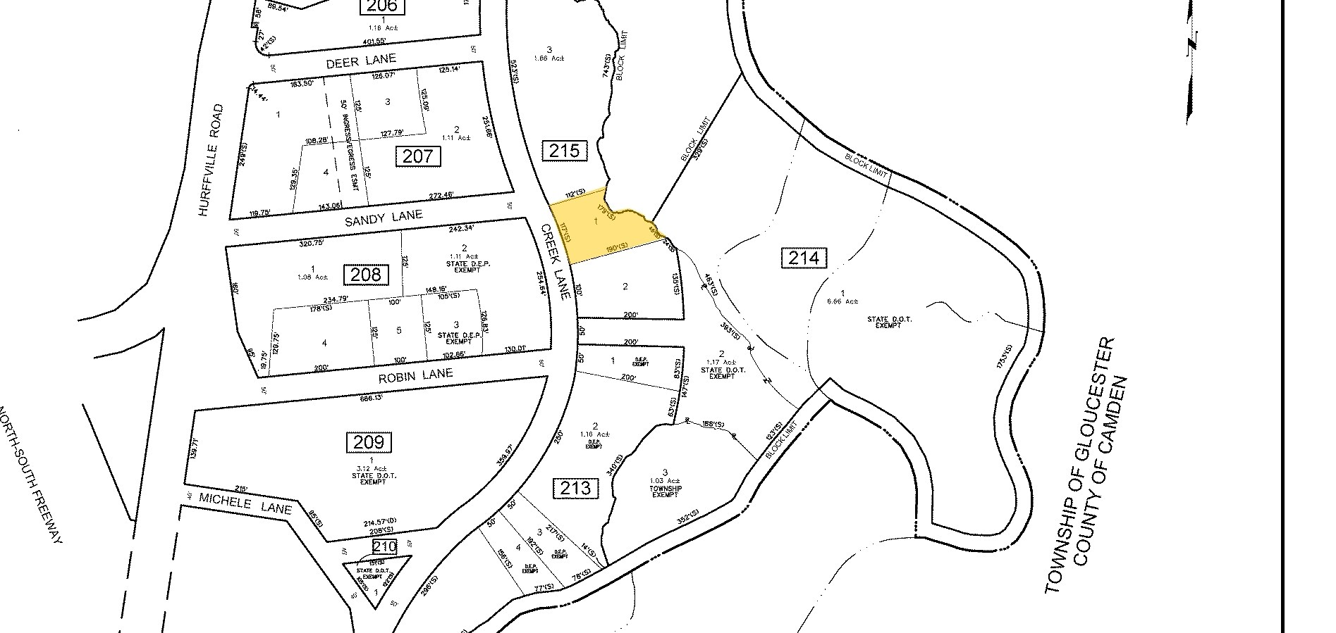 704 Creek Ln, Woodbury, NJ for sale Plat Map- Image 1 of 1