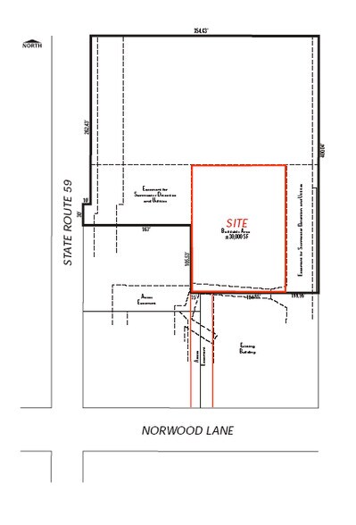 ES of Route 59 N of Norwood Ln, Bartlett, IL for sale - Plat Map - Image 2 of 3