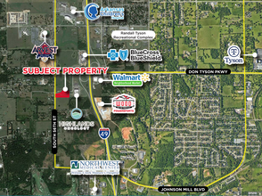 S 56th St, Springdale, AR - aerial  map view - Image1