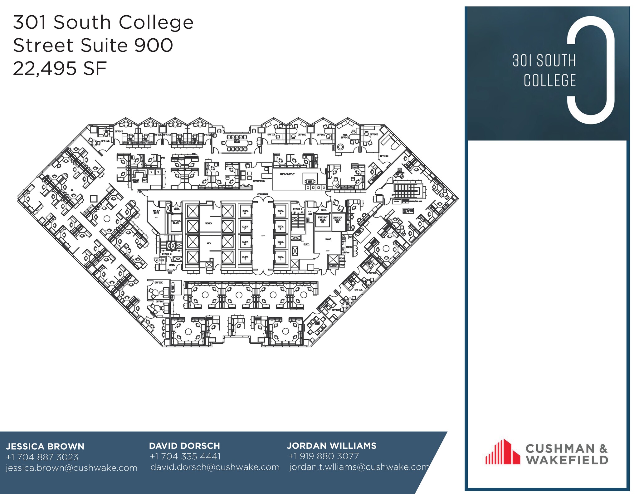 301 S College St, Charlotte, NC for lease Floor Plan- Image 1 of 1