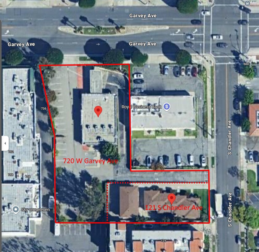 0.91 Acre Development Opportunity portfolio of 2 properties for sale on LoopNet.com Aerial- Image 1 of 2