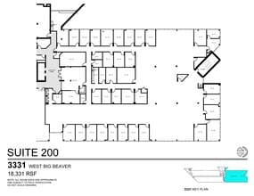 3155 W Big Beaver Rd, Troy, MI for lease Floor Plan- Image 1 of 1