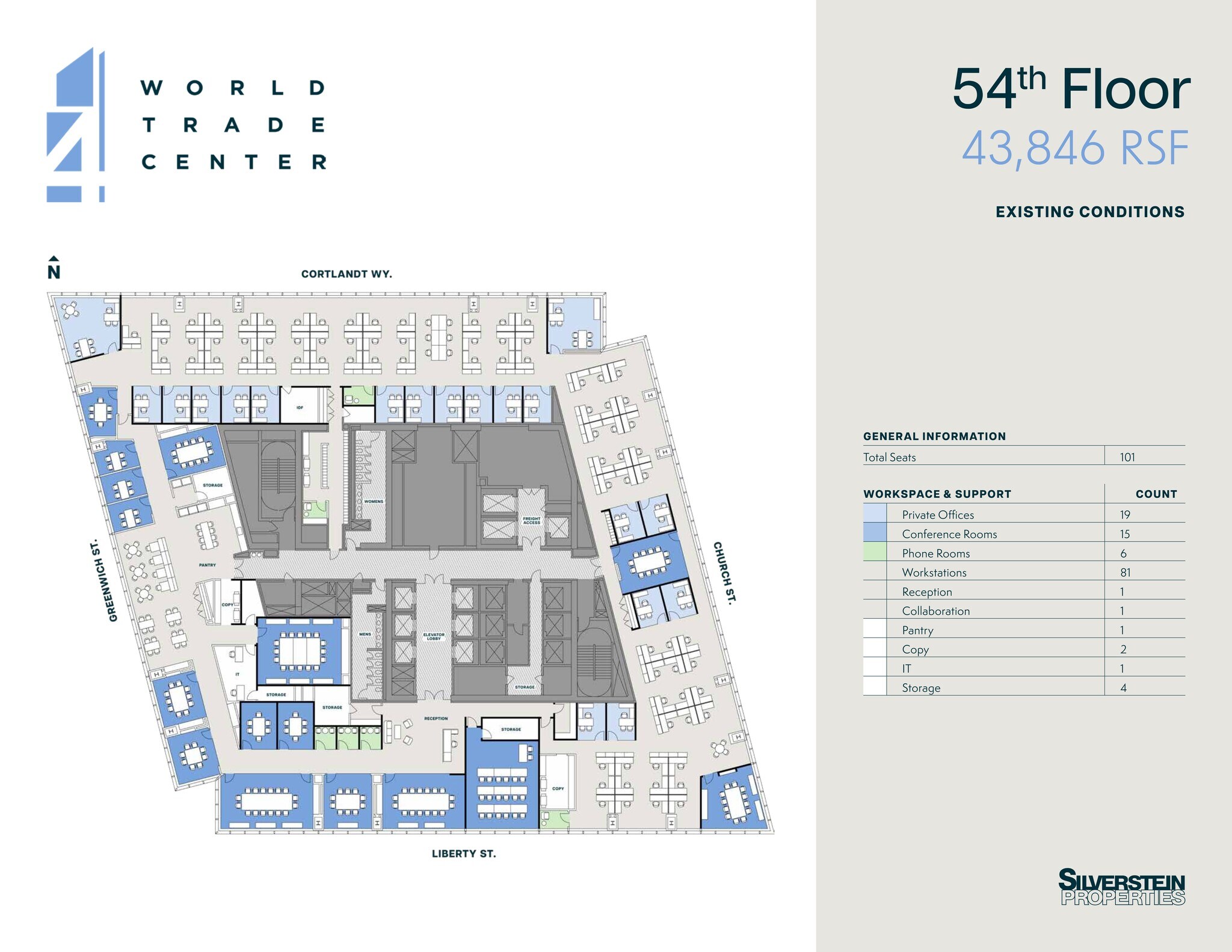 4 World Trade Center, New York, NY for lease Site Plan- Image 1 of 1