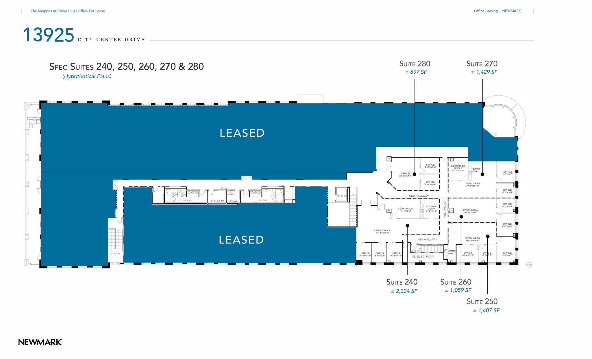 13925 City Center Dr, Chino Hills, CA for lease Floor Plan- Image 1 of 2