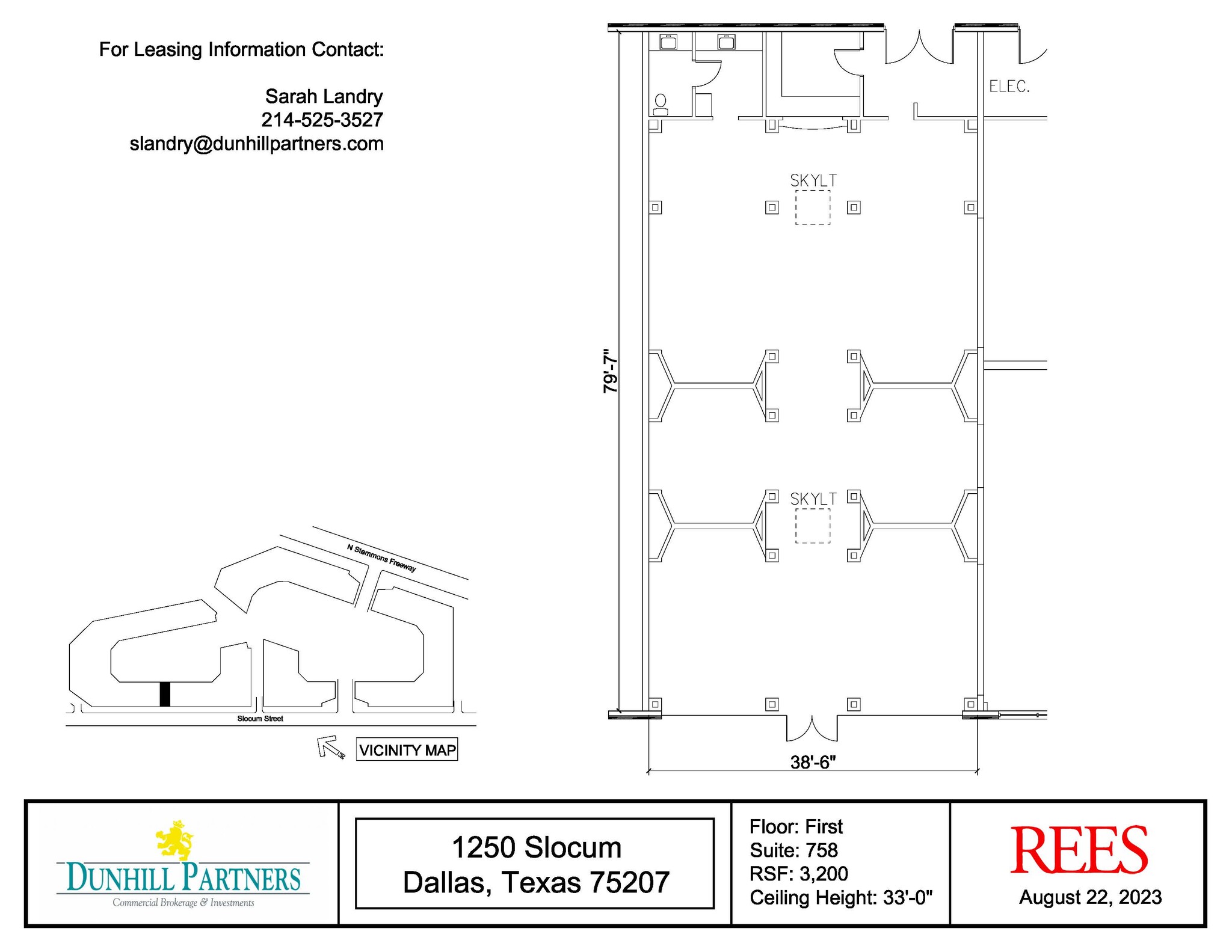 1025 N Stemmons Fwy, Dallas, TX for lease Floor Plan- Image 1 of 2