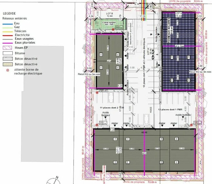 Flex in Saint-Romain-de-Colbosc for lease - Site Plan - Image 2 of 2