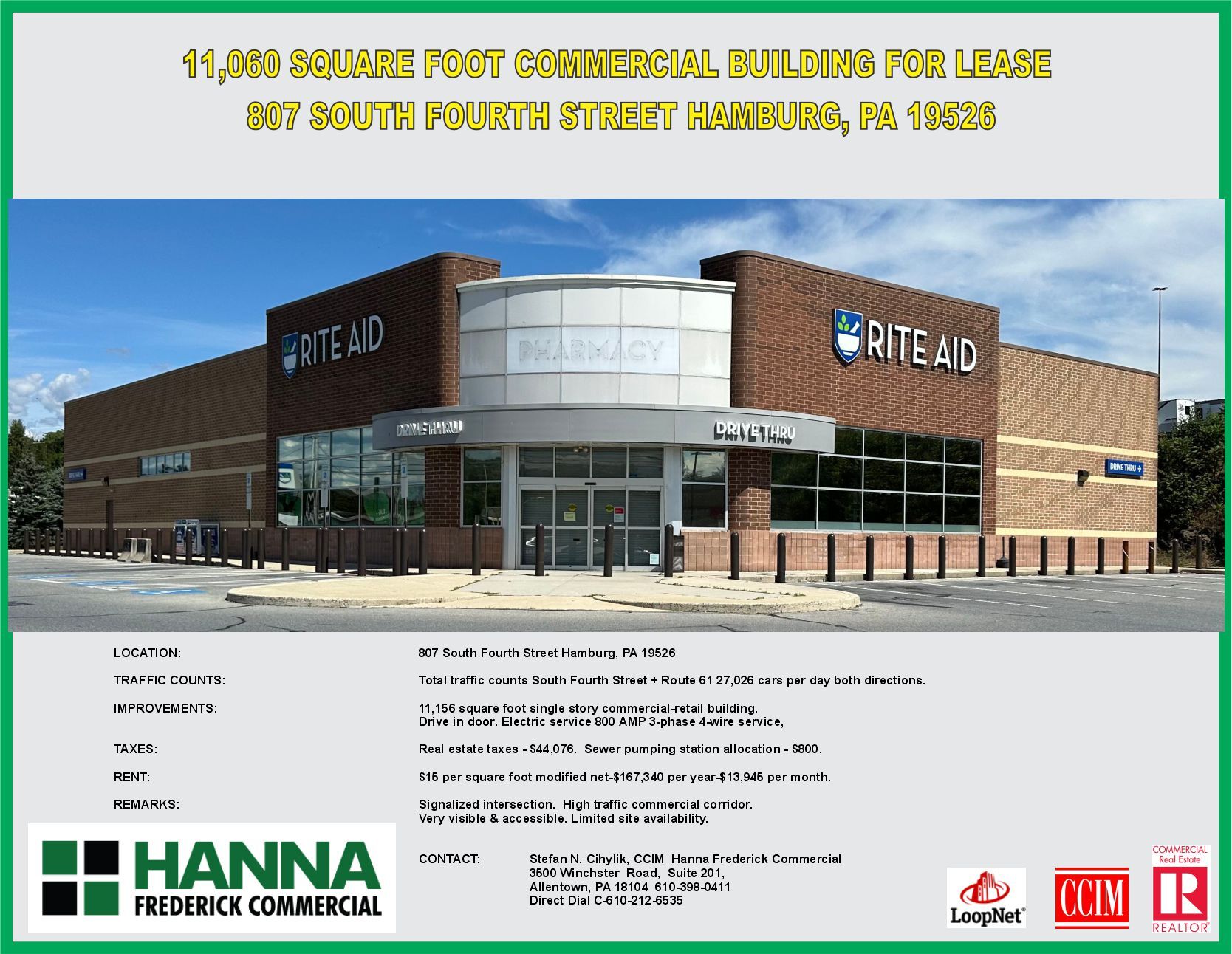 807 S 4th St, Hamburg, PA for lease Interior Photo- Image 1 of 2