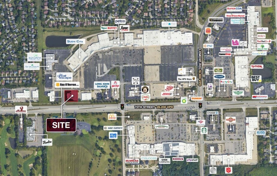 1560 75th St, Downers Grove, IL for lease - Aerial - Image 2 of 2