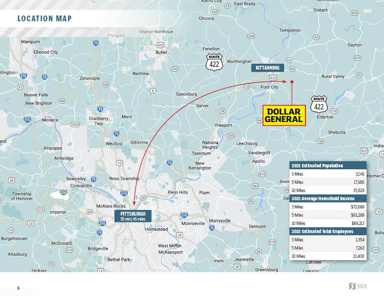 13071 US Route 422 Dollar General 2022, Kittanning, PA 16201 Dollar