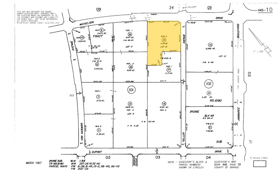 2600 Michelson Dr, Irvine, CA for lease - Plat Map - Image 2 of 17