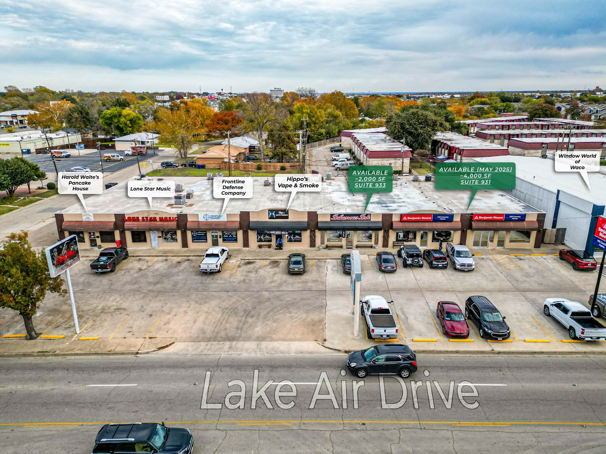 929-941 Lake Air Dr, Waco, TX for lease Primary Photo- Image 1 of 10