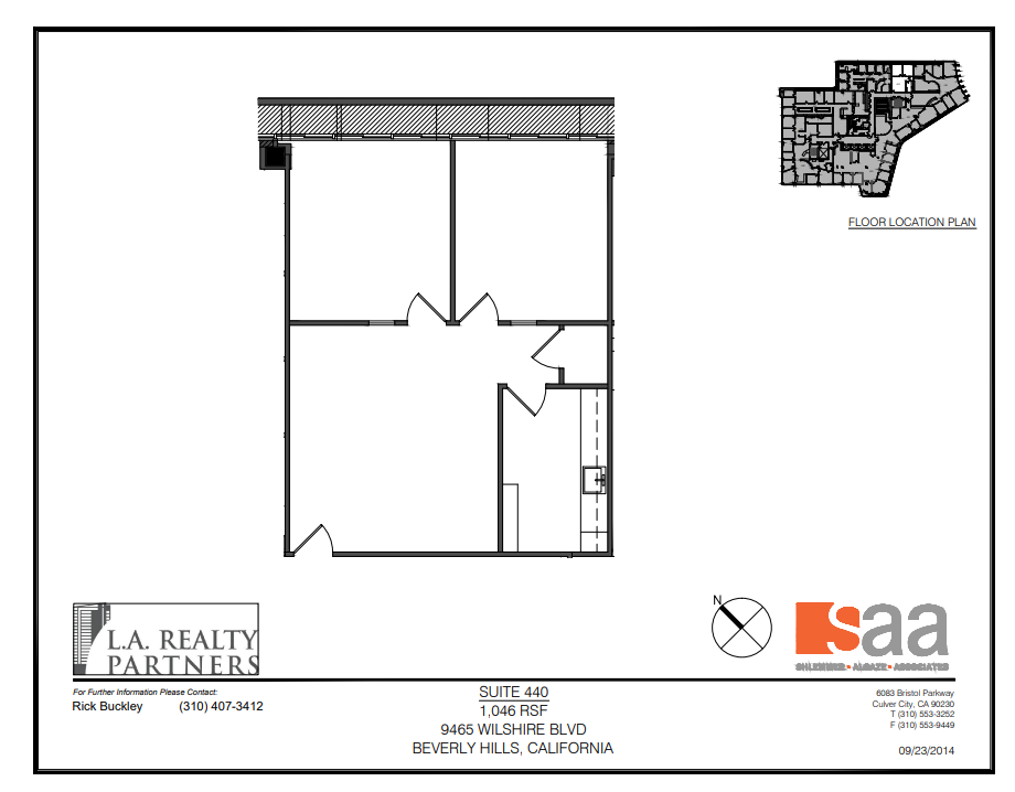 9465 Wilshire Blvd, Beverly Hills, CA for lease Floor Plan- Image 1 of 1