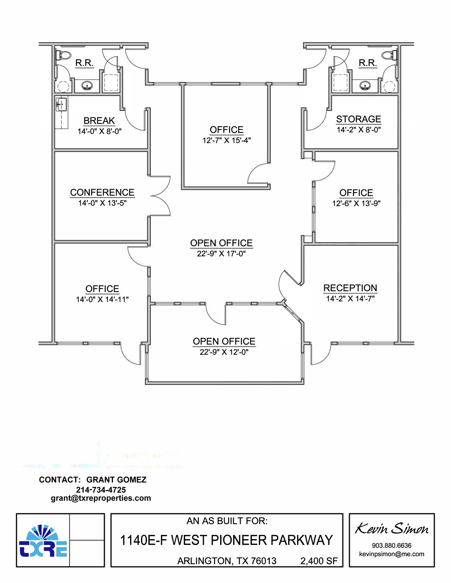 1114 W Pioneer Pkwy, Arlington, TX for lease Floor Plan- Image 1 of 1