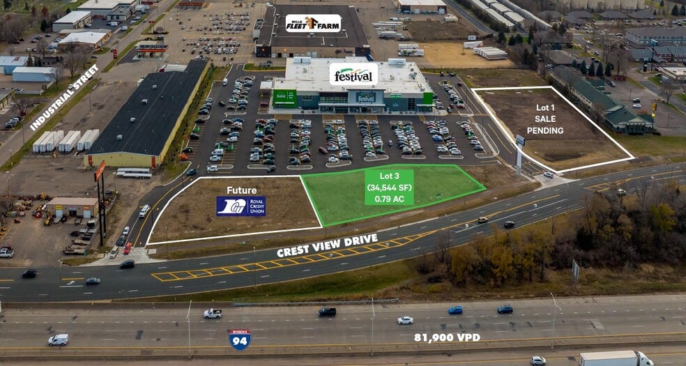 1616 Crest View Dr, Hudson, WI for sale - Aerial - Image 2 of 5