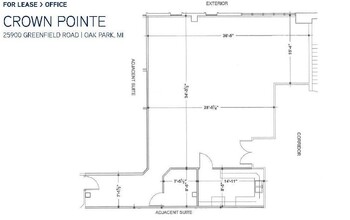 25900 Greenfield Rd, Oak Park, MI for lease Floor Plan- Image 1 of 1